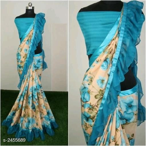 Anisa Fancy Silk Crepe Women's Sarees