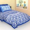 Sanganeri Scenic Printed Single Bedsheets